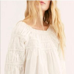 Free People Cece Poplin Top